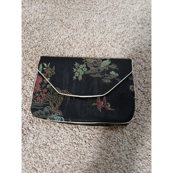 Jewelry Travel‎ Storage Case  Organizer Bag Floral Bird Design!! - Picture 3 of 5